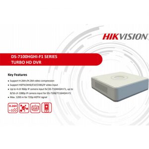 Hikvision Ds 7108hghi F1 Dvr Hornacctv